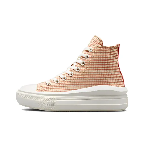 Converse Chuck Taylor All Star Move Platform Hi Checkered Rhubarb Pie Women's