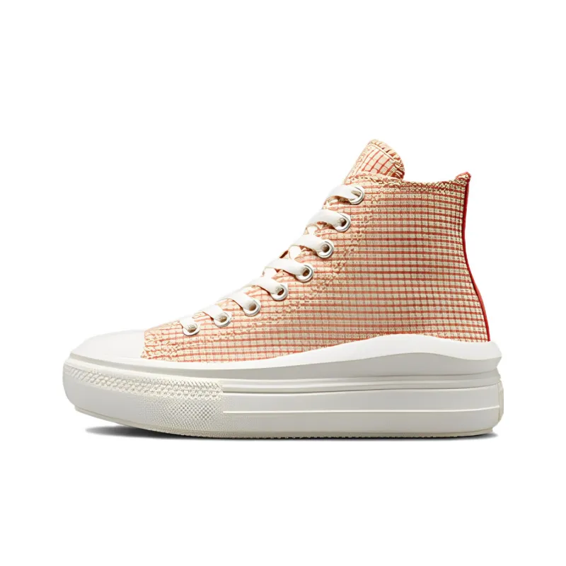 Converse Chuck Taylor All Star Move Platform Hi Checkered Rhubarb Pie Women's-0