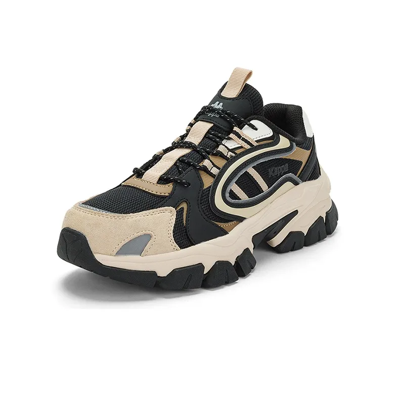 Kappa Low Top Chunky Sneakers Unisex Black Beige-2