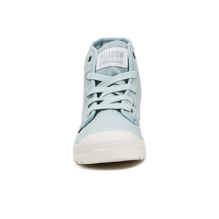 Palladium Pampa Hi Anti-Slip Wear-Resistant High-Top Canvas Shoes Women's Light Blue-4