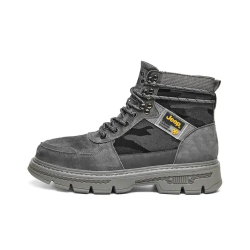 Jeep Short Outdoor Boots Men's Gray
