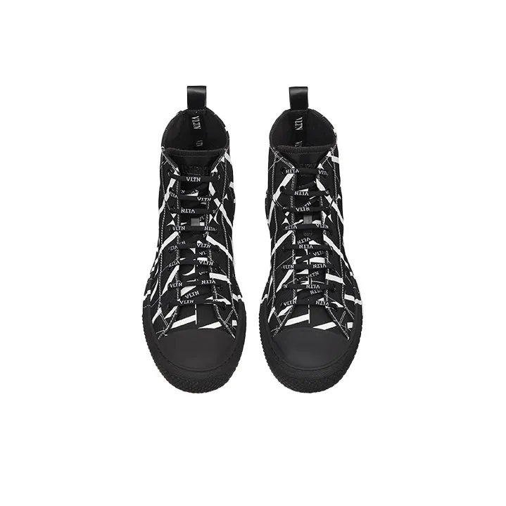 Valentino VLTN Giggies High Top Black White-3