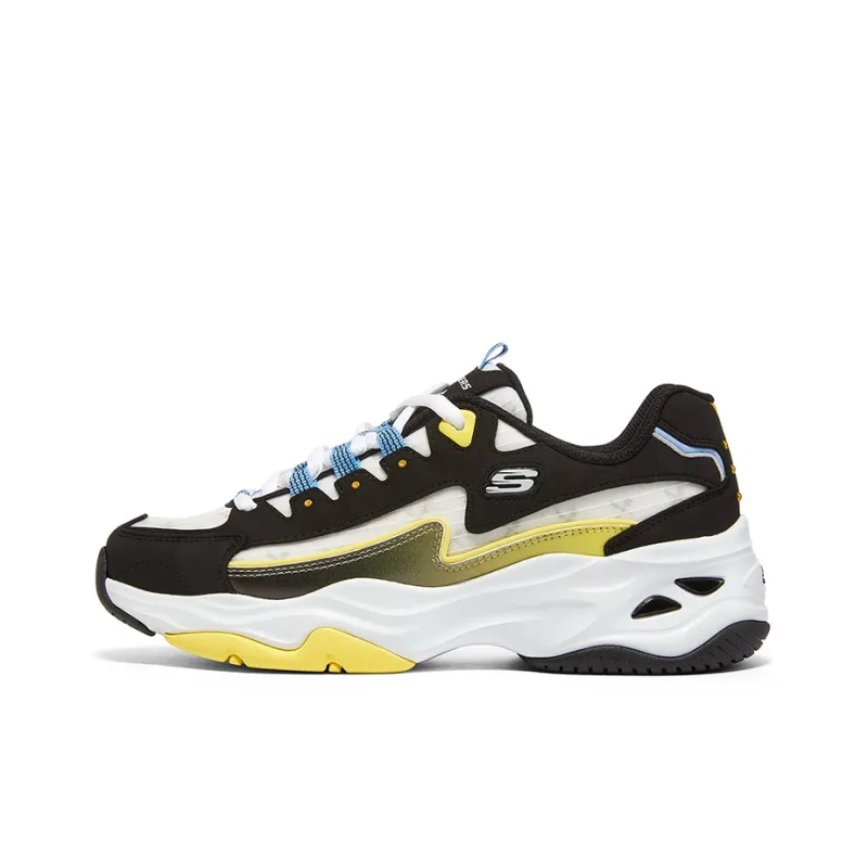 One Piece X Skechers D'Lites 4.0 Chunky Sneakers Men Low Top Black/Colorful Color-0