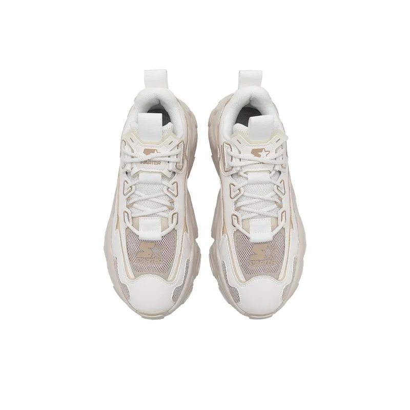 STARTER Rock Formation Series Chunky Sneakers Men Low Top White-3