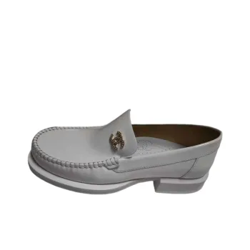 CHANEL Casual Single Shoes Women's Gray