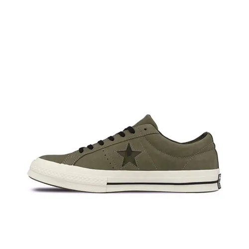 Converse One Star Canvas Shoes Unisex Low-Top Olive Green