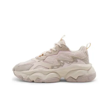 STARTER Lava Series Cushioned Slip Resistant Mid Top Chunky Sneakers Women's White Cap Gray