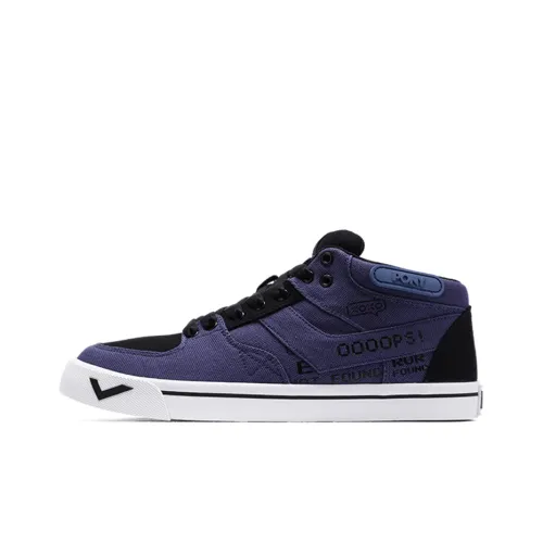 Pony Atop Canvas Shoes Men Low-Top Purple/Black