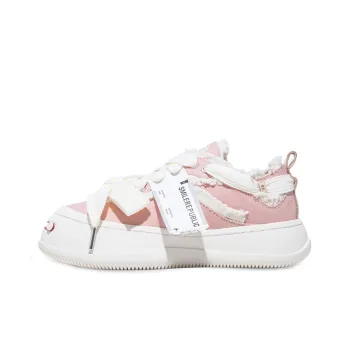SMILEREPUBLIC Durable Breathable Low Top Canvas Shoes Unisex Pink