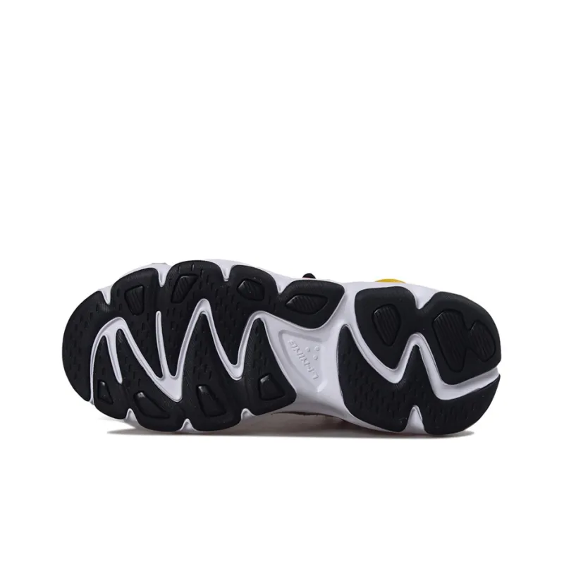 LiNing Butterfly Chunky Sneakers Men Low Top White/Blue/Yellow-3