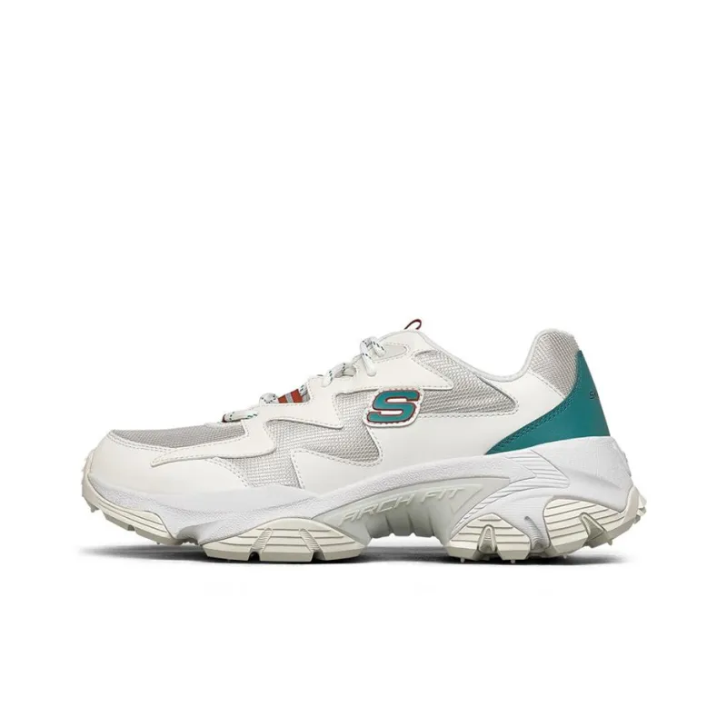 Skechers Arch Fit Phantom Sport Casual Shoes WhiteGreen 'White Green'-0