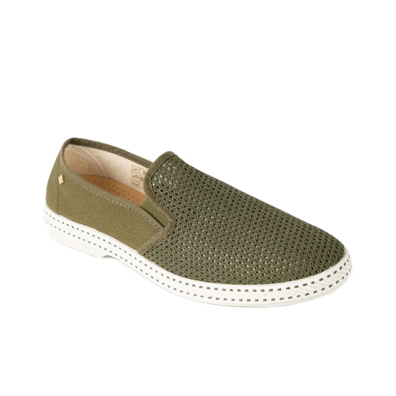 Rivieras Casual Flat Shoes Unisex Olive Green-2
