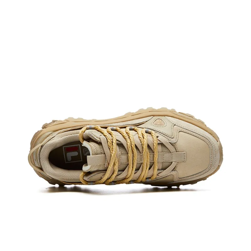 FILA FUSION Skyrunner Cushioning Anti Slip Wear Resistant Breathability Low Top Chunky Sneakers Women's Sandy-3