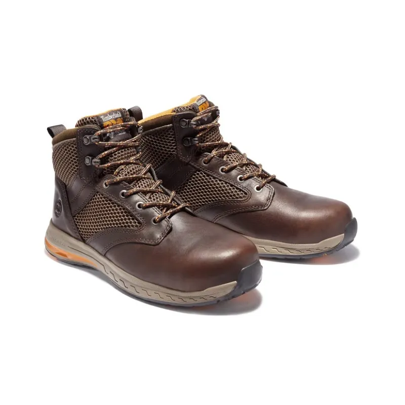Timberland Pro Men's Drivetrain Mid Safety Boots 'Brown'-3