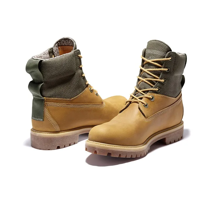 Timberland 6 Inch Premium Waterproof ReBOTL Boot 'Wheat Nubuck And Fabric'-3
