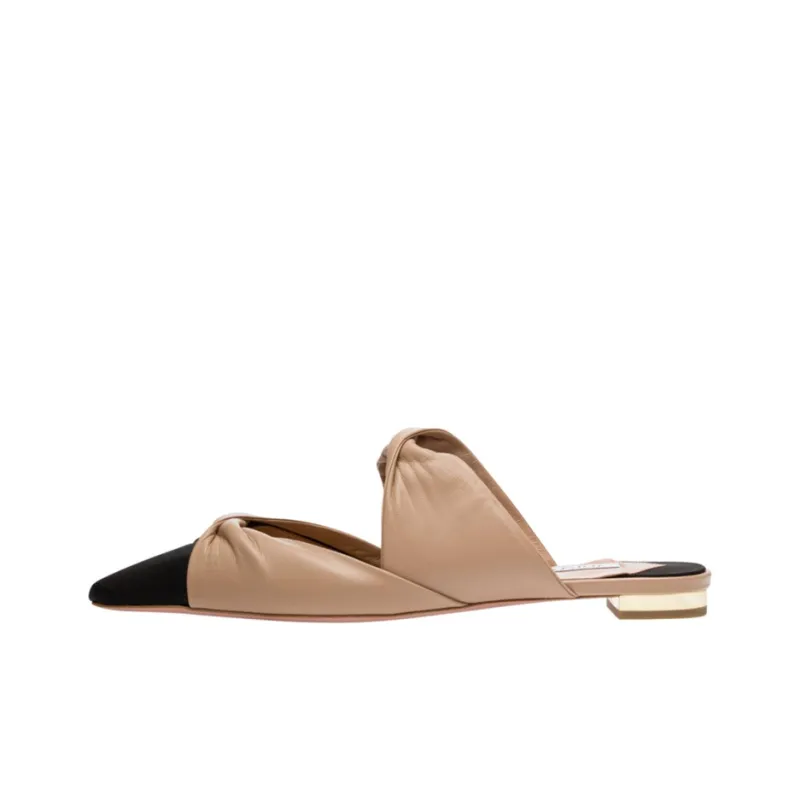 AQUAZZURA Twist Flat Women's Casual Shoes Women's Brown-0