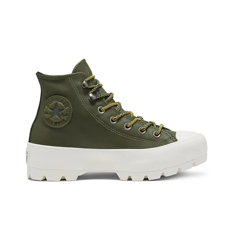 Converse Winter GORE TEX Lugged Chuck Taylor All Star Boot High Top Thick Sole Army Green Women's-1