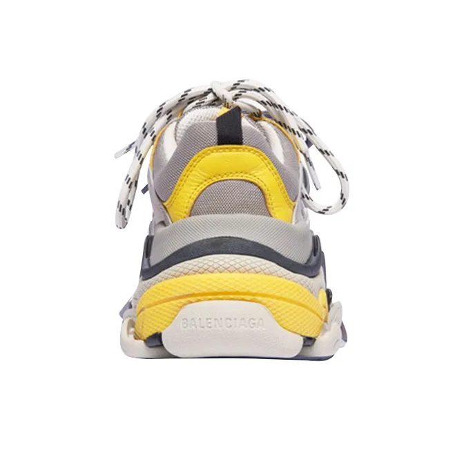 Balenciaga Triple S Grey Yellow Women's-4