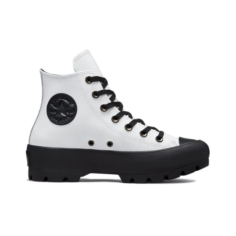Converse Chuck Taylor All Star Lugged Hi White Black Women's-1