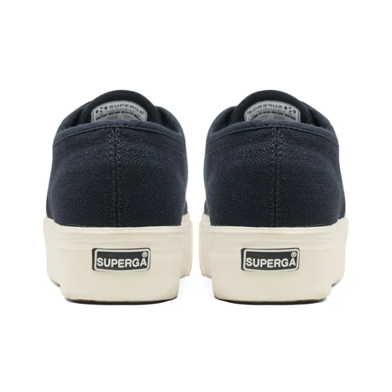 SUPERGA Low Top Canvas Shoes Unisex Blue-4