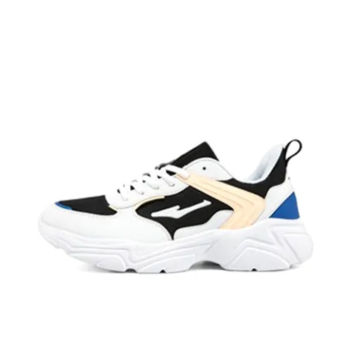 Erke Chunky Sneakers Men Low-Top White/Black