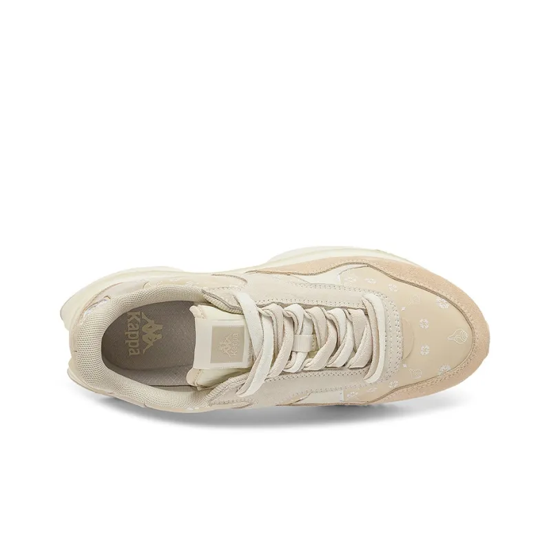 Kappa Capa Cushioned Wear Resistant Lightweight And Universal Coverage Low Top Chunky Sneakers Unisex White Gray-5