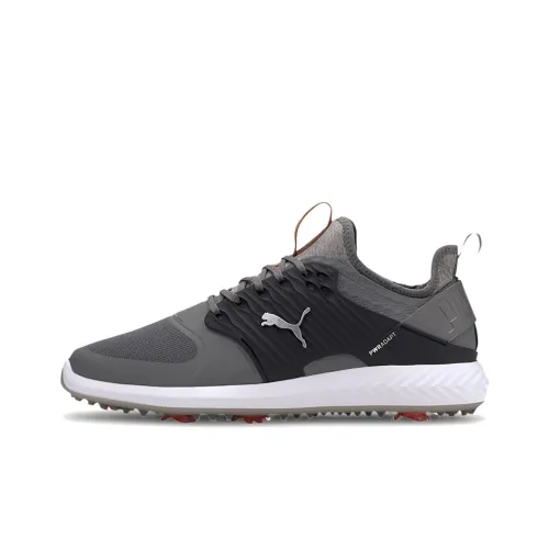 PUMA Ignite Golf Shoes Men Low-Top Gray/Black