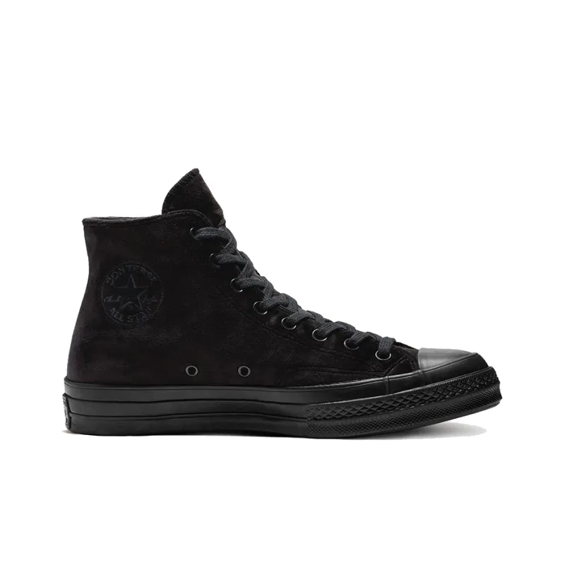 Converse Chuck 70 High Velvet 'Triple Black'-1