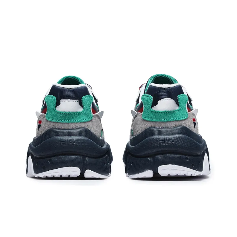 Facetasm X FILA FUSION RACCOON X FACETASM Chunky Sneakers Women's Low Top FILA White & Blue-3