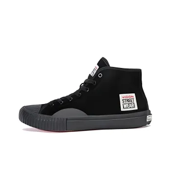 Vision Street Wear Trick High Top Canvas Shoes Unisex Black
