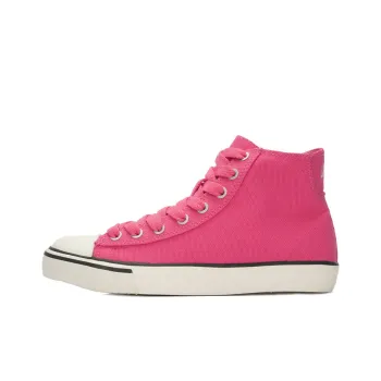 LiNing Wear resistant And Lightweight High Top Canvas Shoes Women's Pink White