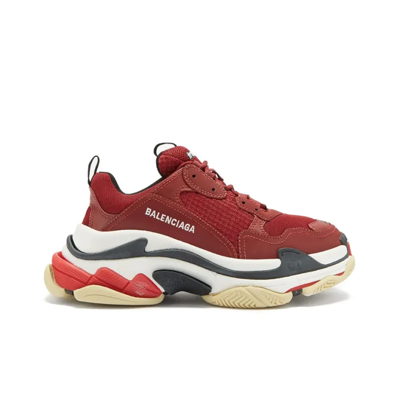Balenciaga Triple S Burgundy Red Sole-1
