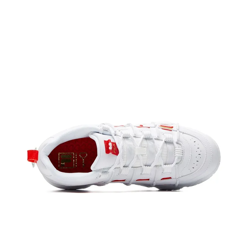 FILA Heritage White/Red Women's-3