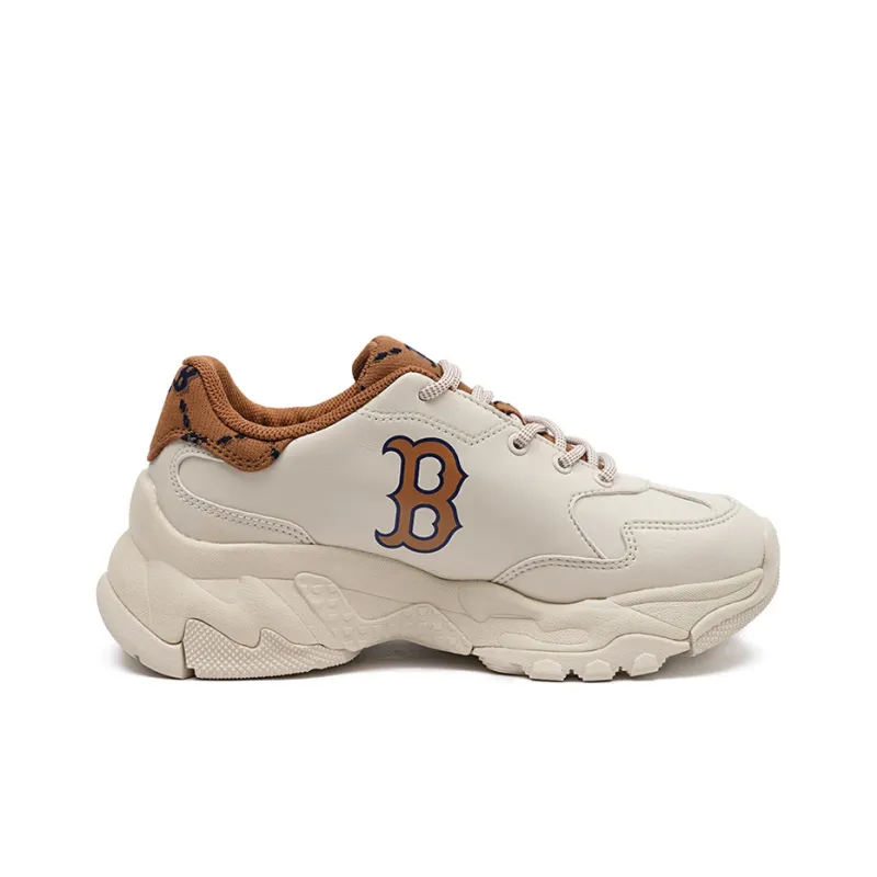 MLB Big Ball Chunky Dia Monogram Low Top Chunky Sneakers Unisex Beige Yellow-1