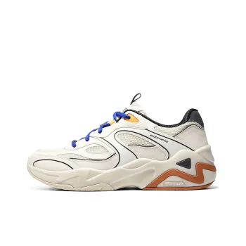 Skechers D'LITES HYPER BURST Chunky Sneakers Men Low Top White Black Orange Purple