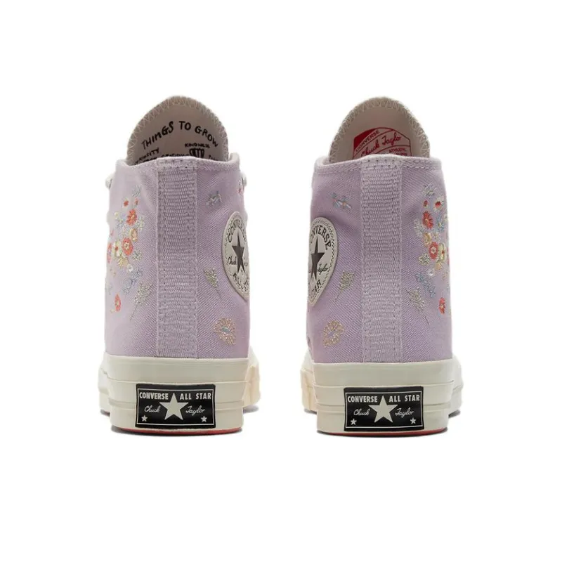 Converse Chuck Taylor All Star 70 Hi Embroidered Floral Pale Amethyst Women's-4