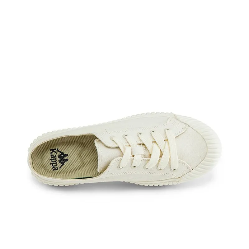 Kappa Anti-Slip And Wear-Resistant Breathable Low-Top Canvas Shoes Unisex White-3
