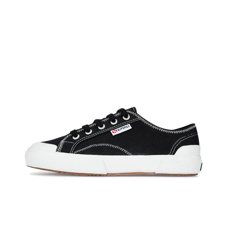 SUPERGA Canvas Shoes Unisex Low-Top Black-0