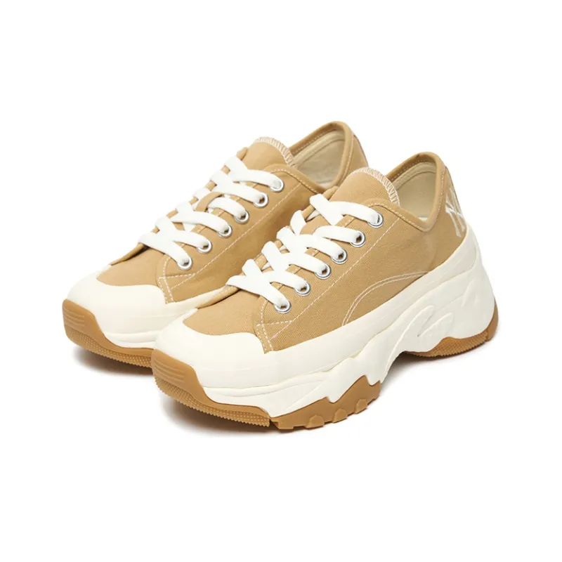 MLB Chunky Low Slip Resistant, Abrasion Resistant, Lightweight Low Top Chunky Sneakers Unisex Yellow White-2