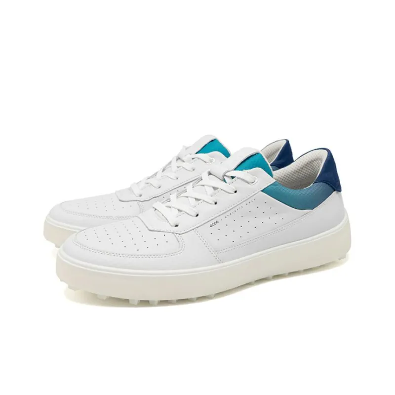 Ecco Low Top Golf Shoes Men's White-3