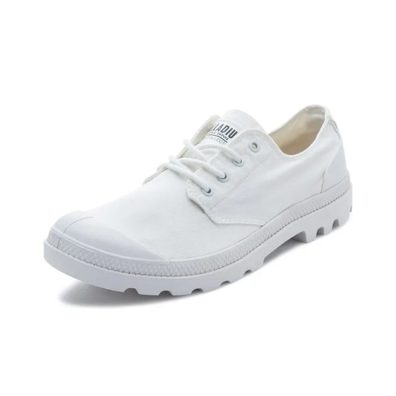 Palladium Pampa Ox Organic Slip Resistant, Abrasion Resistant, Lightweight Low Top Canvas Shoes Unisex White-1
