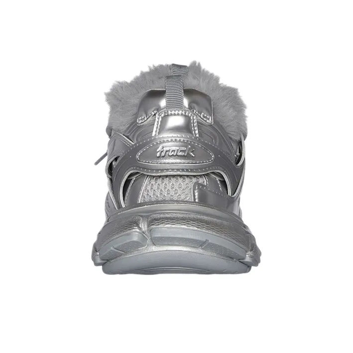 Balenciaga Track Faux Fur Silver-4