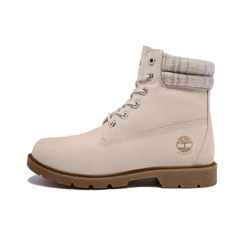 Timberland Lindon Woods 6 Inch Waterproof Boot 'Beige Nubuck And Printed Collar' Women's