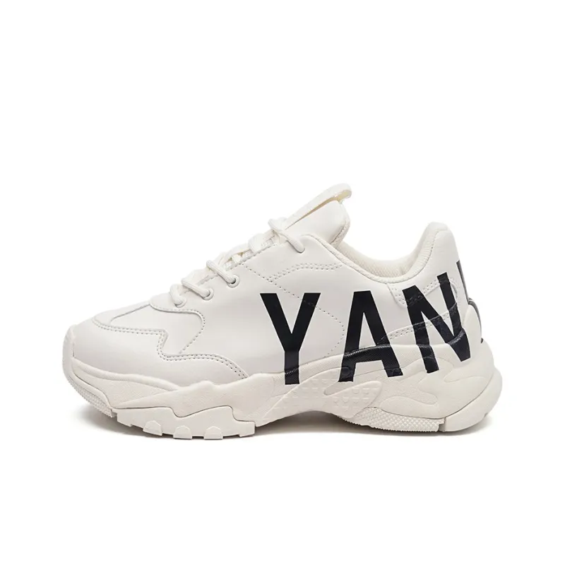 MLB Big Ball Chunky P Mega Wear Resistant Slip Resistant Support Low Top Chunky Sneakers Unisex White-0