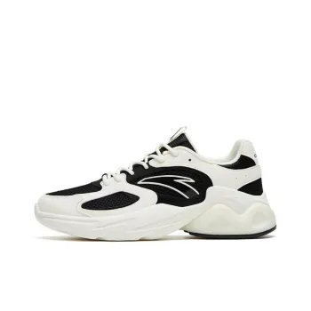 Anta Millennial Wear Resistant Low Top Chunky Sneakers Women's Black White