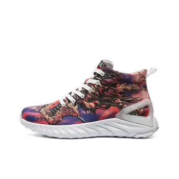 IDX x PEAK State Pole Phoenix Raising Nine Chicks High Top Canvas Shoes Men's Vermilion Crane