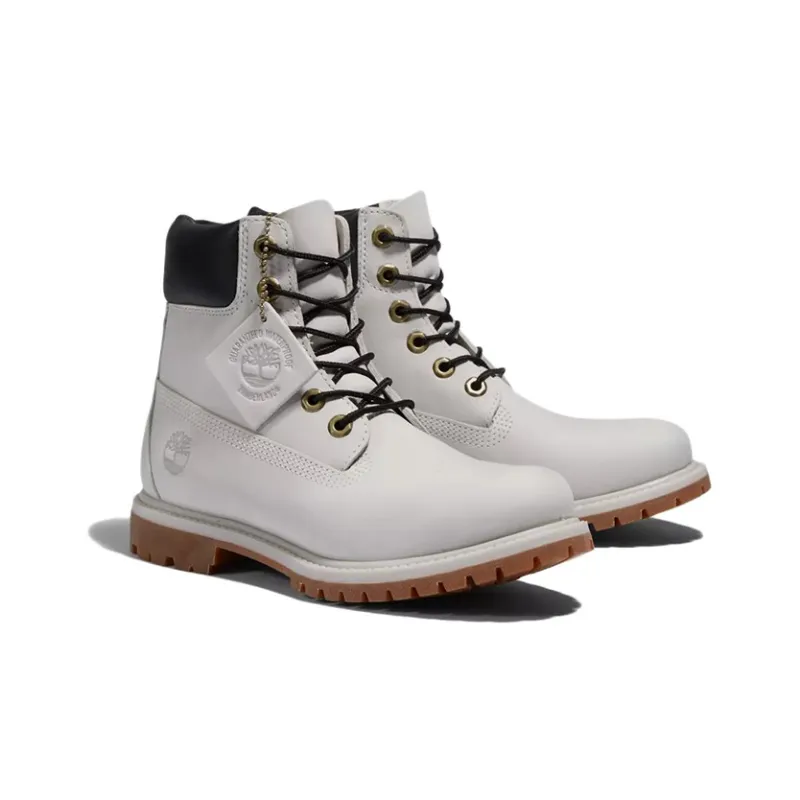 Timberland Premium 6-Inch White Women's Boots-2