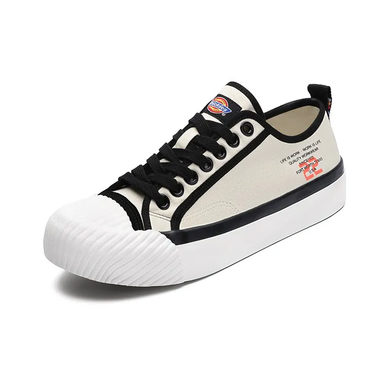 Dickies Canvas Shoes Men Low Top Black/White/Green-1