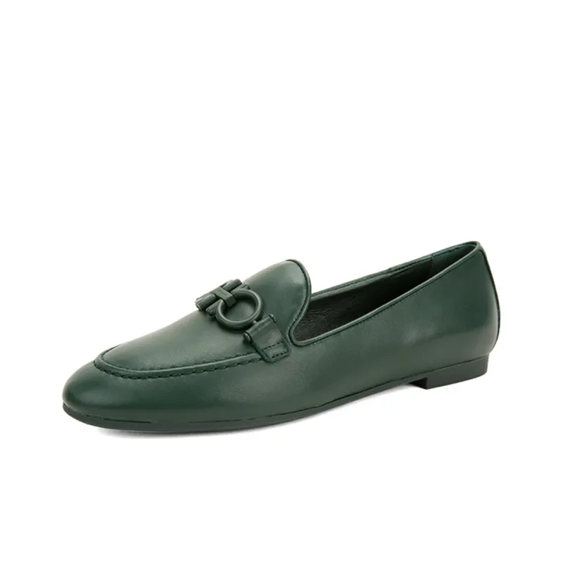 FERRAGAMO Casual Single Shoes Women's Green-1