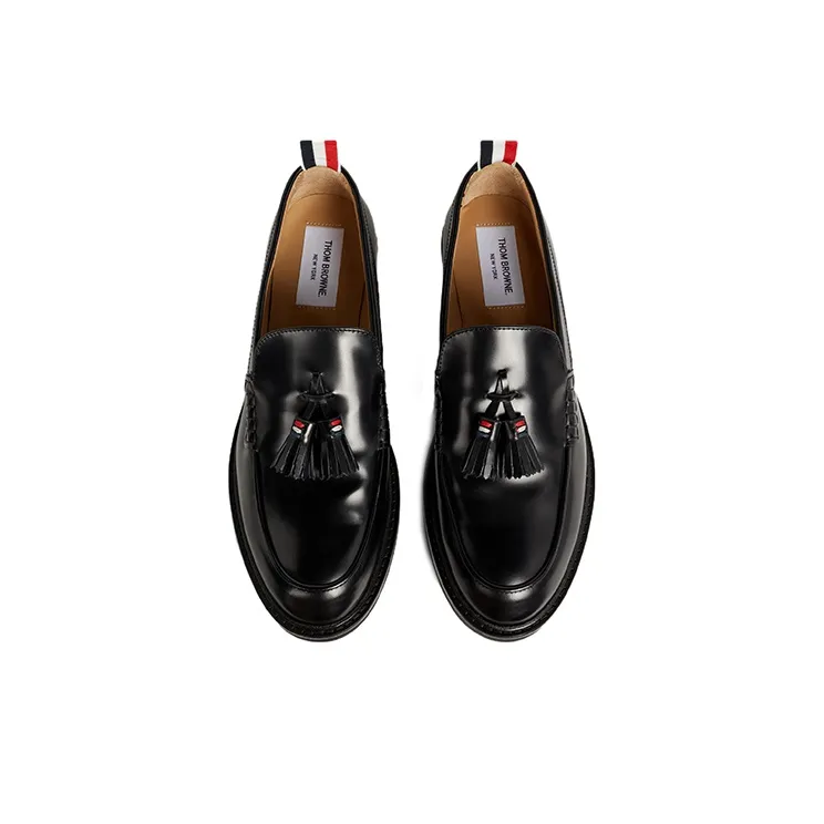 THOM BROWNE Round Toe Slip-On Loafers Women's-3